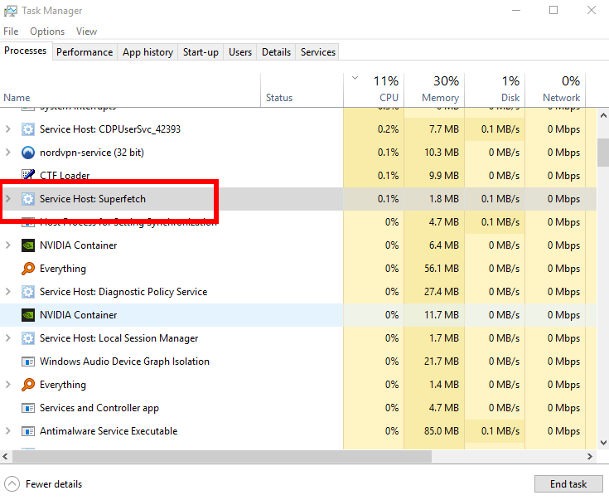100% cpu usage windows 10